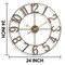 Sorbus Large Wall Clock - 24-inch Decorative Numeral Wall Clock - Battery Operated Analog - Living Room and Kitchen Décor